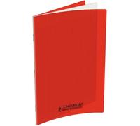 Conquerant Cahier 24 x 32 cm 140 pages Seyès 90 g couverture polypropylène rouge