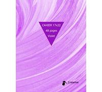 Cahier 17x22 48 Pages Violet: Cahier Petit Format Grands Carreaux 48 Pages | Cahier de Brouillon Premier Prix