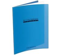 Lot de 10 - CONQUERANT C9 Cahier piqûre 17x22cm 60 pages 90g grands carreaux Seyès. Couverture polypropylène Bleu