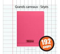 Cahier - 17x22(Cm) - Grands Carreaux - 192 Pages - Couverture En Polypro - Sans Spirale - Clairefontaine - Calligraphe