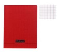 Cahier - 17x22(cm) - Grands carreaux - 192 pages - couverture en polypro - sans spirale - Clairefontaine - Calligraphe
