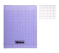 Cahier - 17x22(cm) - Grands carreaux - 192 pages - couverture en polypro - sans spirale - Clairefontaine - Calligraphe