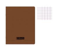 Cahier - 17x22(Cm) - Grands Carreaux - 48 Pages - Polypro - Sans Spirale - Marron