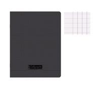 Calligraphe Cahier 17×22 cm Grands carreaux 48 pages Polypro sans spirale Noir