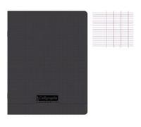 Calligraphe Cahier 17×22 cm Grands carreaux 48 pages Polypro sans spirale Noir