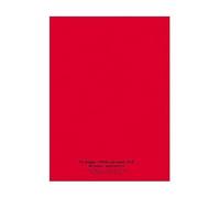 Cahier 24x32 96 pages petits carreaux piqure 90g Couverture polypropylène rouge
