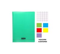 Cahier - 24x32(cm) - Grands carreaux - 48 pages - couverture en polypro - sans spirale - Clairefontaine