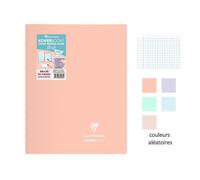 Clairefontaine Cahier agrafé Koverbook Blush 24x32 cm 96 pages grands carreaux Papier 90 g