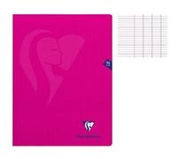 Clairefontaine Cahier Mimesys 24x32 cm, grands carreaux, 96 pages, couverture polypro sans spirale