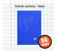 Cahier de 96 pages séyès Mimesys 24 x 32 cm Bleu