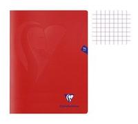 Clairefontaine Cahier Mimesys 24x32 cm Petits carreaux 96 pages Couverture polypro sans spirale