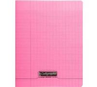 Cahier 32 pages seyès 90 g, couverture polypropylène rouge, format 17 x 22 cm CALLIGRAPHE - rouge