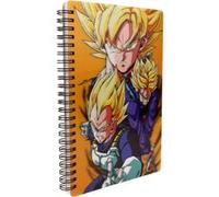 SD Toys - Cahier - Dragon Ball Z Saiyans Effet 3D - Multicolore - 4A G