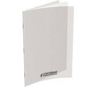 CONQUÉRANT Cahier à couverture polypro 90 g 24 x 32 cm 96 p Petits carreaux 5x5 Translucide
