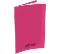 Cahier 96 pages seyès 90 g, couverture polypropylène rose, format 21 x 29,7 cm CONQUERANT