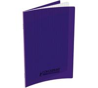 Hamelin Cahier grands carreaux 17 x 22 cm, 96 pages, couverture polypro violette