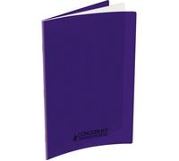 Cahier 96 pages seyès 90 g, couverture polypropylène violet, format 21 x 29,7 cm CONQUERANT