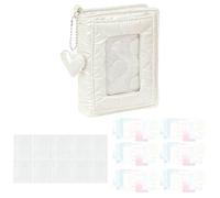 Cahier à - 5 anneaux avec pendentif en forme de cœur - 11 x 3,5 x 13,8 cm - Carnet de notes à M5 - Pour étudiants, étudiants, filles, adolescentes, maison, école, salle de classe