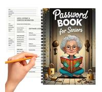 Cahier à Anneaux | Carnet à Spirales Motif Personnages Âgés Cartoon,Cahier de Prise de Notes pour Recherche Études Droit Salle de Classe Adulte