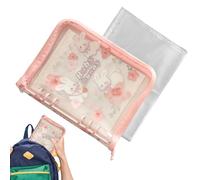 Cahier à anneaux - Couverture de classeur pour cahier de 155 g | Organiseur portable A5 à 6 anneaux | Dossier polyvalent pour classeurs de bureau | Classeurs à feuilles mobiles pour la salle de classe