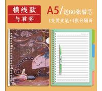 Cahier À Feuilles Mobiles B5, Cahier Détachable, Livre À Grille, Mauvais Livre De Titre, Cahier Simple, Super Épais