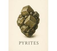 Cahier à Grille 5x5 mm - Pyrites - 100 Pages - 21,59 x 27,94 cm: Illustration scientifique réaliste d’un cristal de pyrite avec nom latin - idéal pour ... minéraux, d’esthétique naturelle et d'études