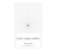Cahier à lignes radiales [200 pages, ligne noire] Peut être utilisé comme cahier à grille de perspective à un point. Format A5
