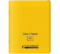 Conquerant Cahier à rabats 24 x 32 - 96 pages Séyès Polypro Jaune