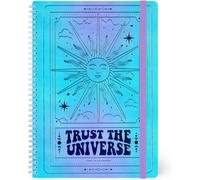 Cahier À Rayures Avec Spirale,Format A4,En Papier Fsc Certifié,Spiral Notebook,Édition Spéciale,Contient 1 Feuille D'autocollants,160 Pages,Fermeture Avec Élastique,21 X 29 Cm,Tarot