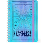 Cahier À Rayures Avec Spirale,Format A5,En Papier Fsc Certifié,Spiral Notebook,Édition Spéciale,Contient 1 Feuille D'autocollants,160 Pages,Fermeture Avec Élastique,15 X 21 Cm,Tarot