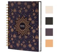 Cahier à spirale - Cahier ligné format collège 237 x 178 mm - Cahier à spirale règle collège - Journal de bureau - Cahier au format B5 pour travail et études - Papier épais de 100 g/m² - 200 pages