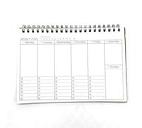 Cahier à spirale classique Calendrier Agenda Agenda Bloc-notes, liste de contrôle Organisateur quotidien, manuel de gestion Temps de travail Agenda Petit agenda Produits de bureau, fournitures pour ét