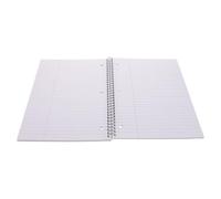 Cahier à Spirale D'élève A4 70 Feuilles Papier Noir Organisation par | Couverture Noire Lisse Élégante Graphismes Uniques, Pages Faciles à Tourner, pour Professionnels et Prise de Notes en Classe