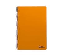 Cahier à spirale Liderpapel a4 intelligent, couverture souple, 80 h, 75 g, 3,5 mm, avec marge de couleur orange