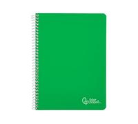 Cahier à spirale Liderpapel a4 witty couverture rigide 80h 90 g tableau 4 mm avec marge de couleur verte