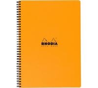 Cahier À Spirale (Reliure Intégrale) Notebook Orange - A4+ 22,5 X 29,7 Cm - Ligné - 160 P Détachables - Papier 80 G/M² - Carte Enduite Souple Et Résistante