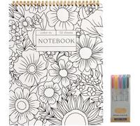 Cahier À Spirales À Colorier, Carnet À Spirales À Colorier Et Agenda Quotidien