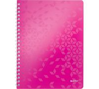 Cahier À Spirales A4 Pp Ligné, 160 Pages 80g/M², Wow, Rose