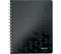 Cahier À Spirales A5 Pp Quadrillé, 160 Pages 80g/M², Wow, Noir