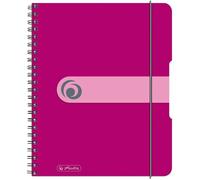 Cahier à spirales - HERLITZ - easy orga to go - A5 - Framboise - 160 pages