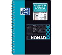Oxford Cahier spirale Nomadbook 17,6x25cm 160 p Petits carreaux 5x5 mm Couleurs aléatoires