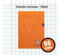 Cahier - A4 (21x29,7cm) - Grands Carreaux - 96 Pages - Couverture En Polypro - Sans Spirale - Clairefontaine - Mimesys