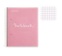 Cahier - A4 (21x29,7cm) - Petits carreaux - 120 pages - couverture en polypro ro