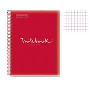 Cahier - A4 (21x29,7cm) - Petits carreaux - 120 pages - couverture en polypro ro