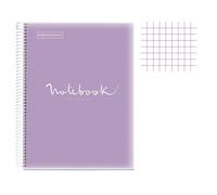 Cahier - A4 (21x29,7cm) - Petits carreaux - 120 pages - couverture en polypro vi