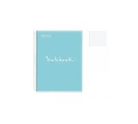Cahier - A4 (21x29,7cm) - Petits carreaux - 160 pages - couverture en polypro bleu ciel - à spirale -