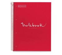 Paq/3 Notebook1 A4 80H 90G Cuad.5X5 Rojo Microperforada Tapa Extradura - [Livre en VO] Unknown (Auteur)