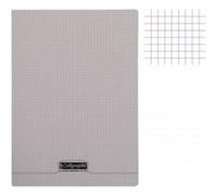Clairefontaine Cahier A4 (21x29,7cm) Petits carreaux 96 pages Polypro Gris