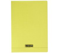 Calligraphe – Cahier piqué 8000 POLYPRO A4 – 96 pages petits carreaux 90 g – Jaune