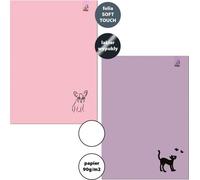 Cahier A4/32K ordinaire 90g Animal S2 (5 pcs)